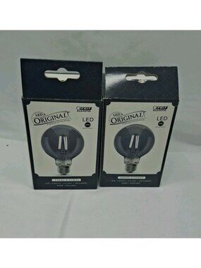 Feit Electric Original Vintage LED 5W (40W) SMOKE GLASS Daylight Light Bulb, G25